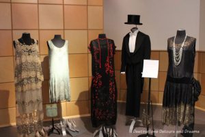 Styles from the roaring 1920s. Dressing Up: Celebrating Canada's New Years Through The Decades. Highlights from the Eve of Elegance Exhibit by the Costume Museum of Canada