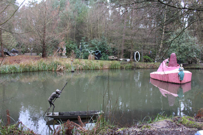 The Striking Serenity of the Sculpture Park in Churt: A woodland garden of eclectic sculptures in the rolling Surrey Hills