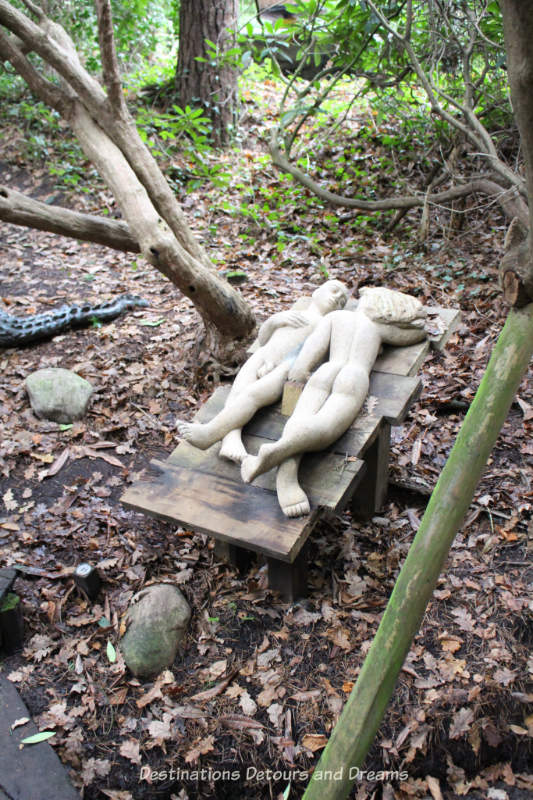 The Striking Serenity of the Sculpture Park in Churt: A woodland garden of eclectic sculptures in the rolling Surrey Hills