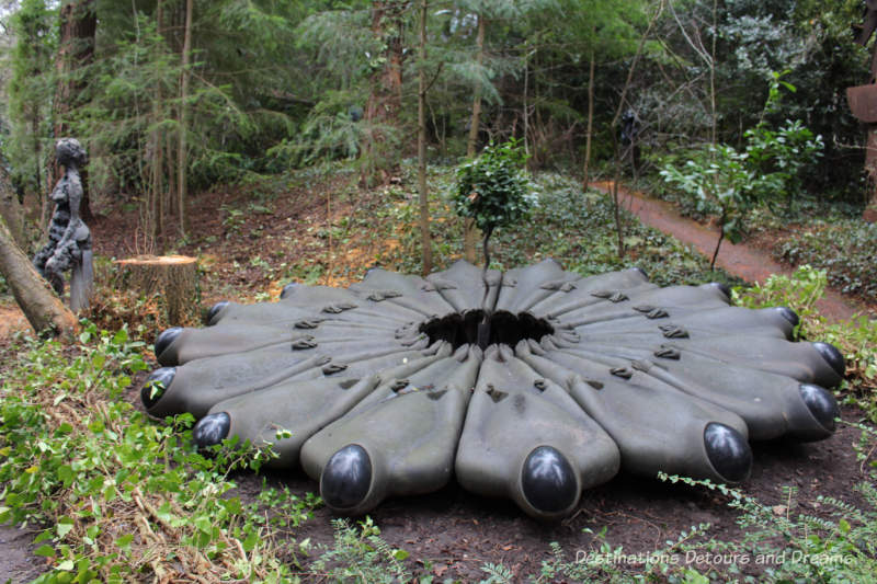 The Striking Serenity of the Sculpture Park in Churt: A woodland garden of eclectic sculptures in the rolling Surrey Hills