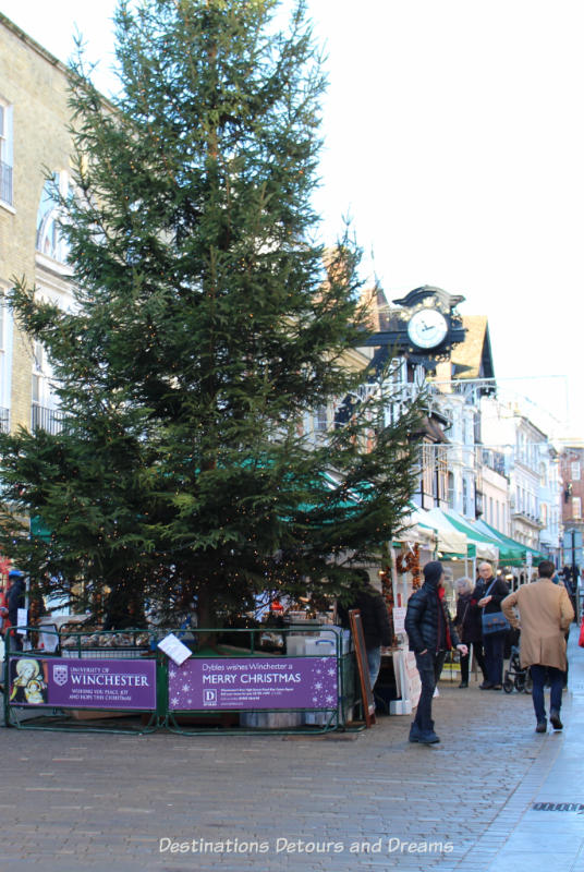 Winchester High Street at Christmas