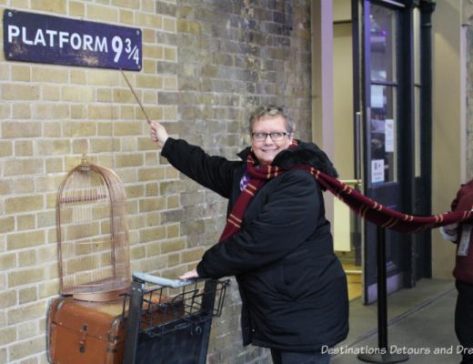 Platform 9 3/4/at King's Cross Station