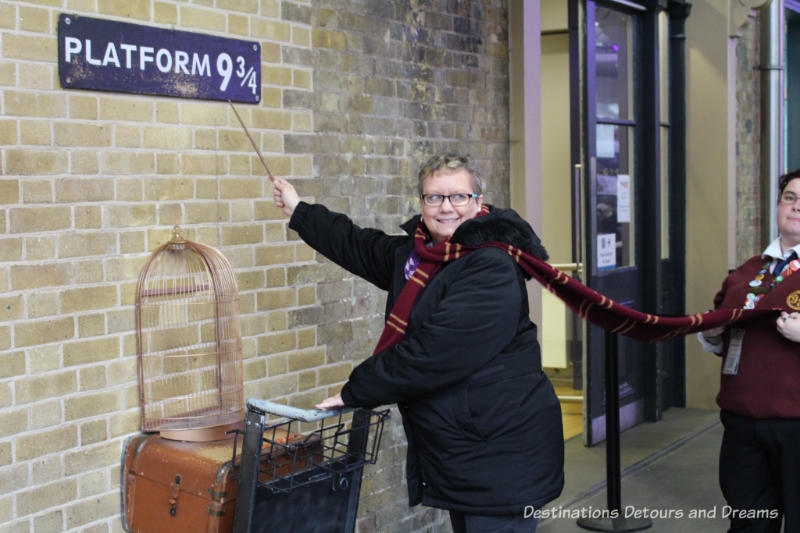 Platform 9 3/4/at King's Cross Station