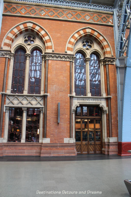 The Booking Bar in St Pancras Station, London, England