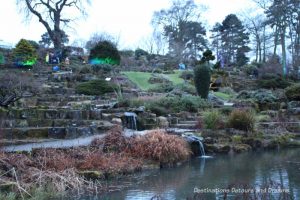Rock garden at RHS Garden Wisley in Surrey, England