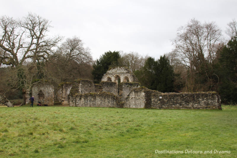 The Otherworldly Ruins of Waverley Abbey, Britain's first Cistercian monastery, located in the Surrey countryside near Farnham: monks' dormitory