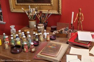 G F Watts desk at Watts Gallery - Artists' Village in Compton, Surrey