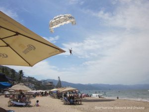 Parasailing at Puerto Vallarta, Mexico