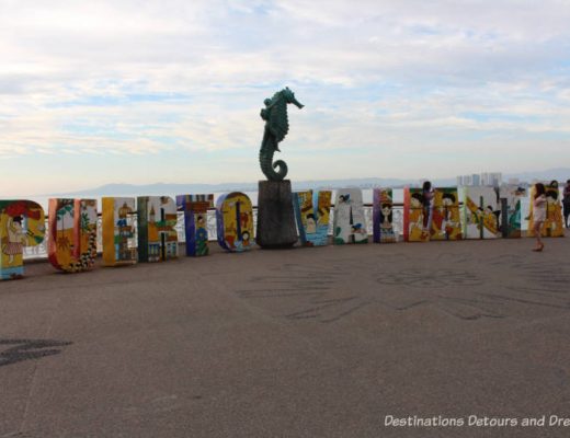 Puerto Vallarta sign along the Malecon - a dozen things to do in Puerto Vallarta, Mexico