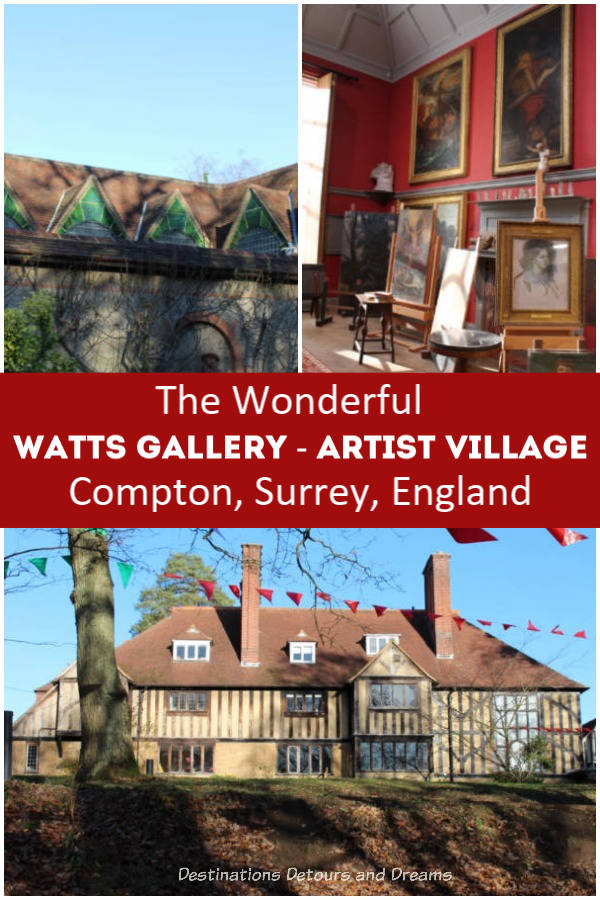 Watts Gallery - Artists' Village in Compton, Surrey, England: Victorian art and history at the former home of G F Watts and Mary Watts #England #Surrey #art #Victorian #ArtsandCrafts #Watts