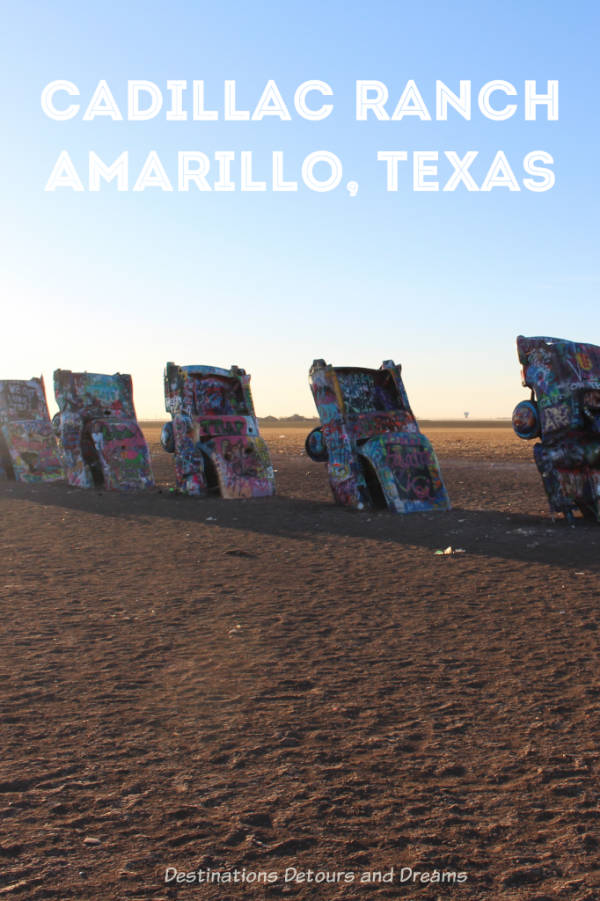 Cadillac Ranch - quirky roadside attraction in Amarillo, Texas #Texas #quirky #roadsideattraction #roadtrip
