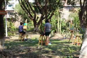 Artists working on Isla Cuale: Puerto Vallarta's Island Oasis