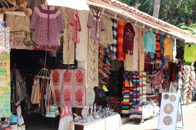 Handicraft stalls on Isla Cuale: Puerto Vallarta's Island Oasis