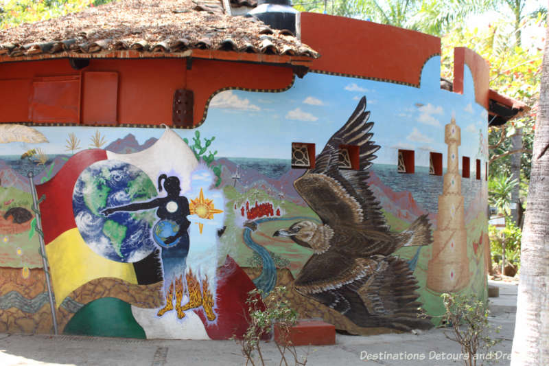 Street art on Isla Cuale: Puerto Vallarta's Island Oasis
