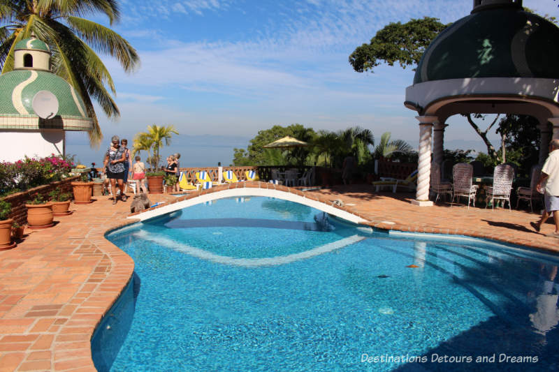 Puerto Vallarta IFC Home Tour: pool area at one of the homes