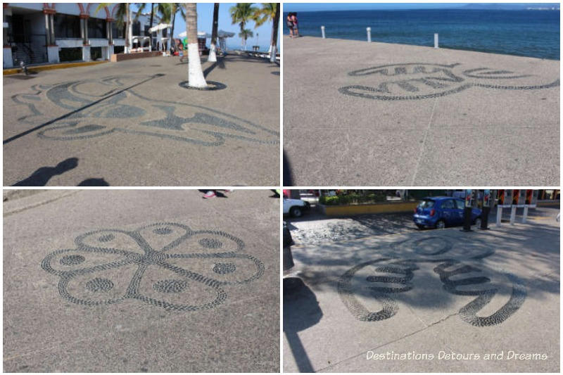 Strolling the Malecón: Huichol symbols in the pavement