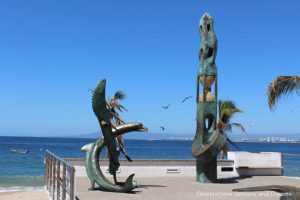 Seaside Sculptures Along the Malecón in Puerto Vallarta, Mexico
