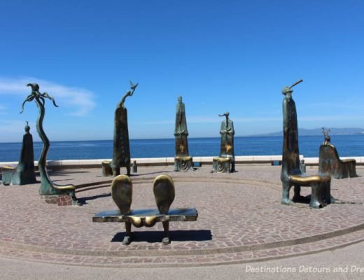 Seaside Sculptures Along the Malecón in Puerto Vallarta, Mexico: The Roundabout of the Sea or La Rotonda del Mar