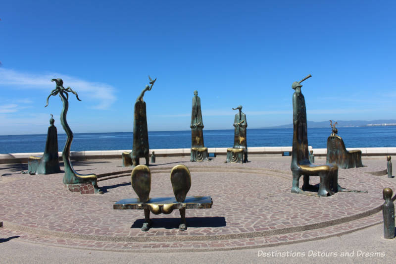 Seaside Sculptures Along the Malecón in Puerto Vallarta, Mexico: The Roundabout of the Sea or La Rotonda del Mar
