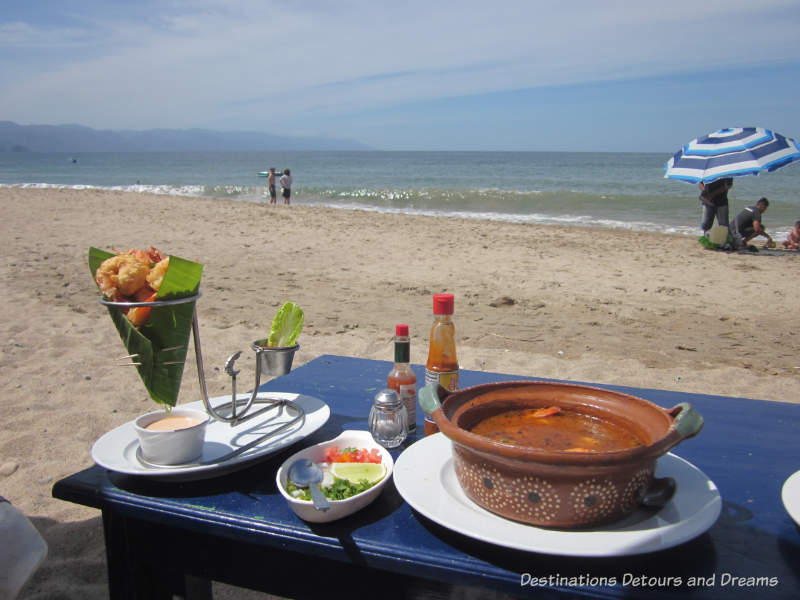 Feasting in Puerto Vallarta: Lunch on the beach at The Blue Shrimp