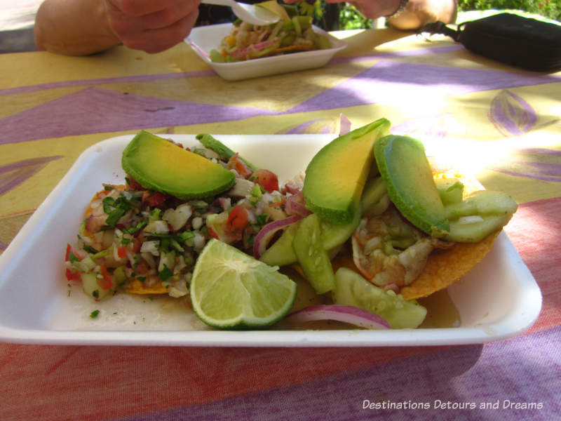 Ceviche and aguachile in Puerto Vallarta