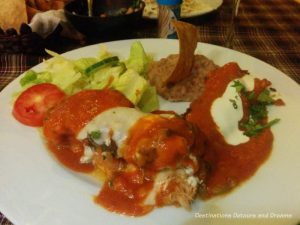 Mexican meal at El Brujo in Puerto Vallarta