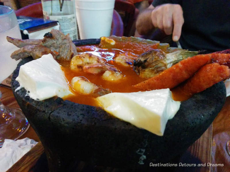 Feasting in Puerto Vallarta: molcajete