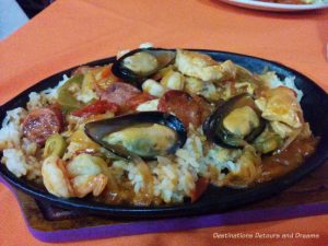 Paella at Café Bohemio in Puerto Vallarta