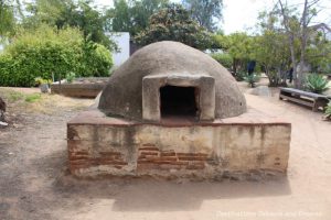 Dome shaped adobe brick oven from the early 1800s atOld Town San Diego State Historic Park Casa de Estudillo