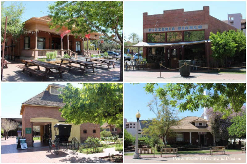 A collection of the building sin Heritage Square, Phoenix