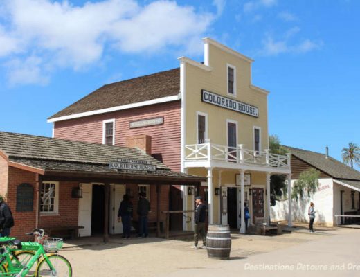 Buildings from the 1800s in Old Town San Diego