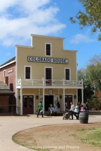 Colorado Hotel building, circa 1851, in Old Town San Diego State Park