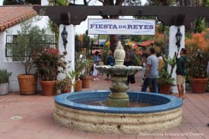 Fiesta de Reyes fountain and entrance in Old Twon San Diego State Historic Park