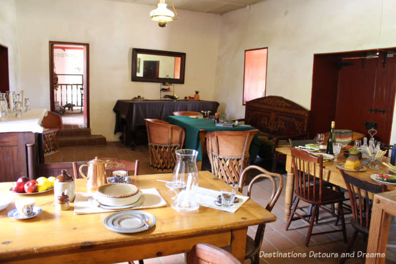 Old hotel dining room at Old Town San Diego State Historic Park