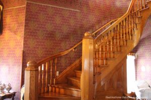 Rosson House Museum staircase in entryway