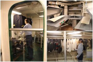 Laundry and clothing care facilities aboard the USS Midway