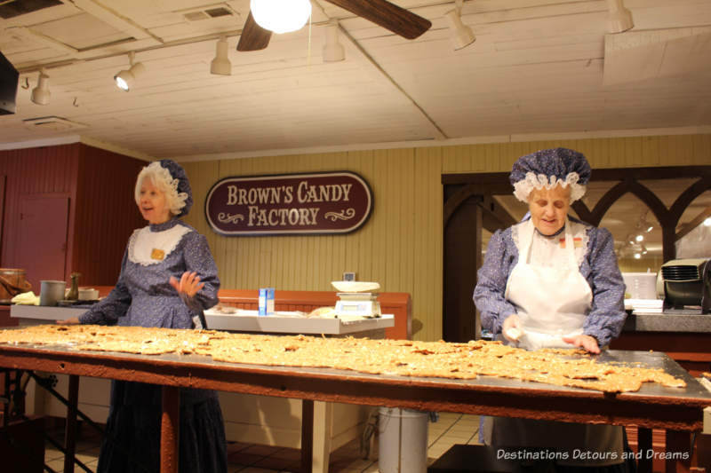 Making candy at Silver Dollar City