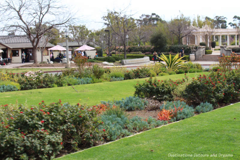 Landscaped grounds of Balboa Park