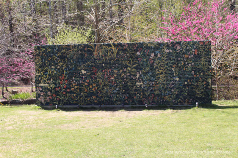 Mural on grounds of Crystal Bridges Museum of American Art