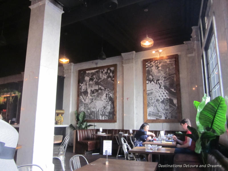 Feast on Foot in Winnipeg's Exchange District: interior of La Carnita restaurant