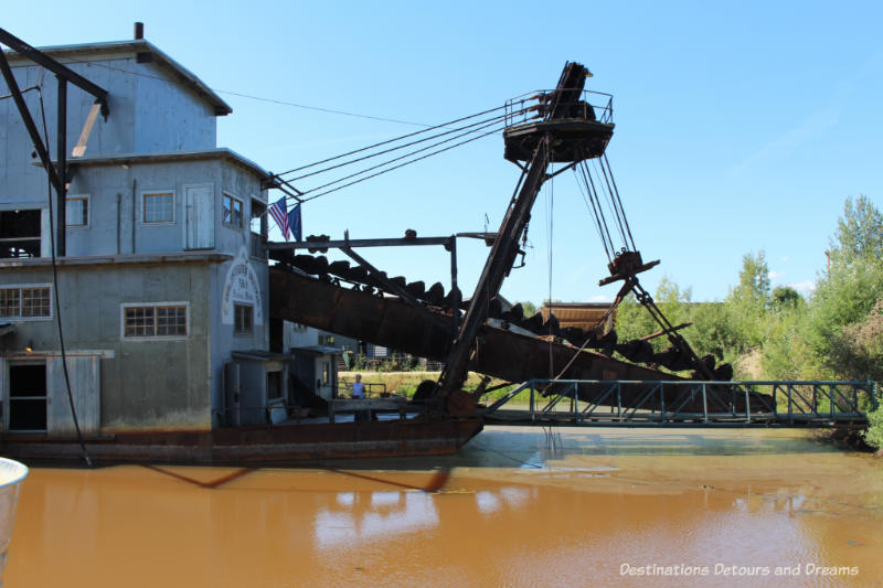 Gold dredge "ladder" at Gold Dreg 8 near Fairbanks, Alaska