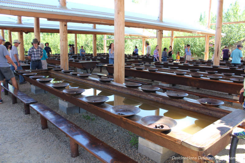 Gold panning area at Gold Dredge 8 near Fairbanks, Alaska