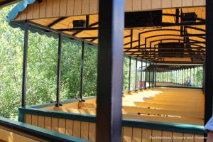 Tanana Valley Railroad car at Gold Dredge 8