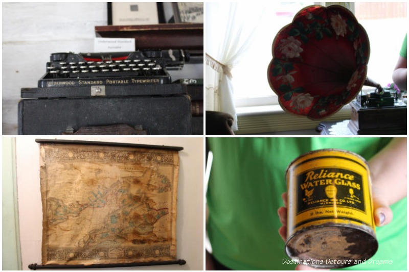 Some of the items on display at Nellie McClung Heritage Site