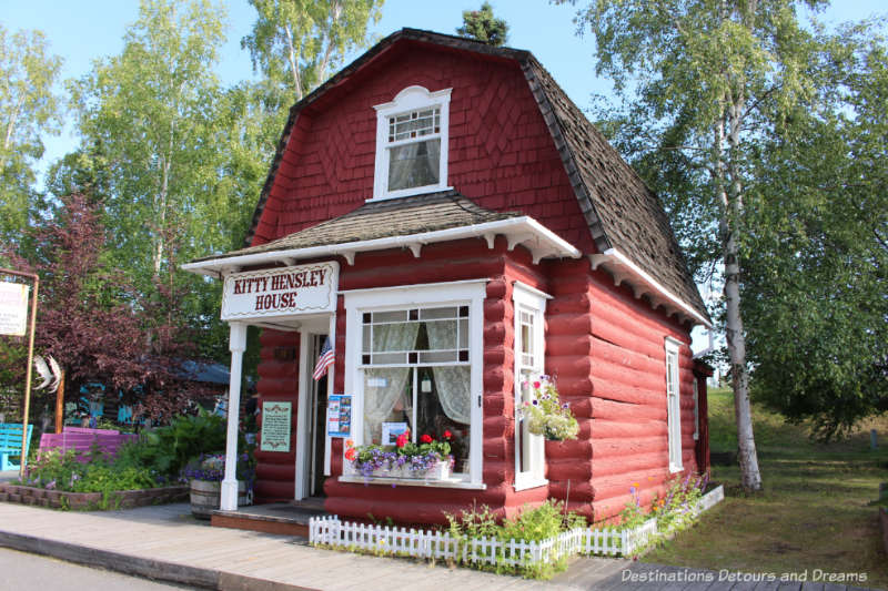 Kitty Hensley House in Pioneer Park in Fairbanks, Alaska