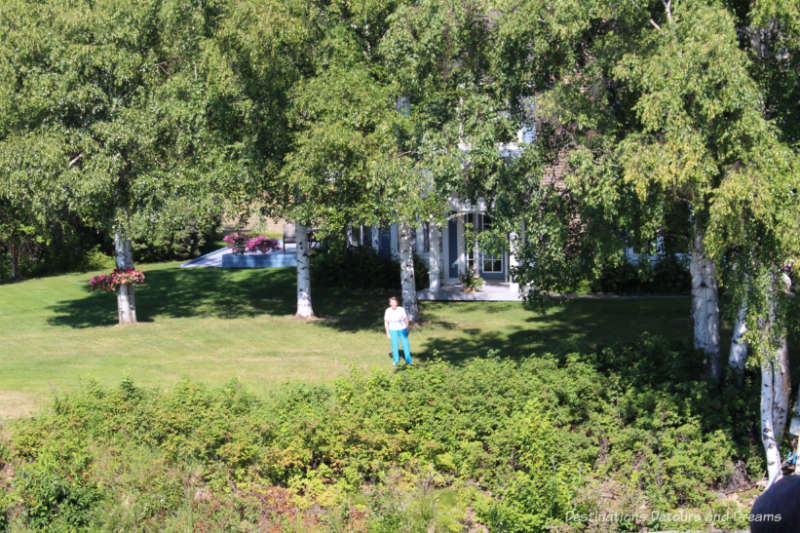 View of Binkley home from the Chena River