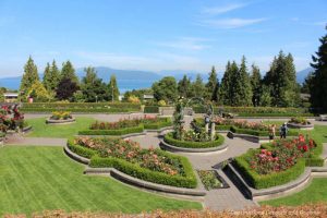 Panoramic UBC Rose Garden view