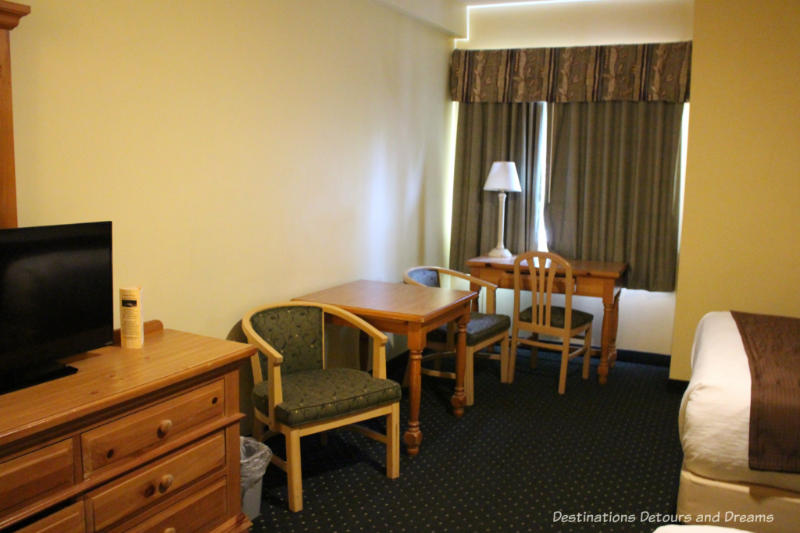 Moose Lodge bedroom at Chena Hot Springs Resort, Alaska