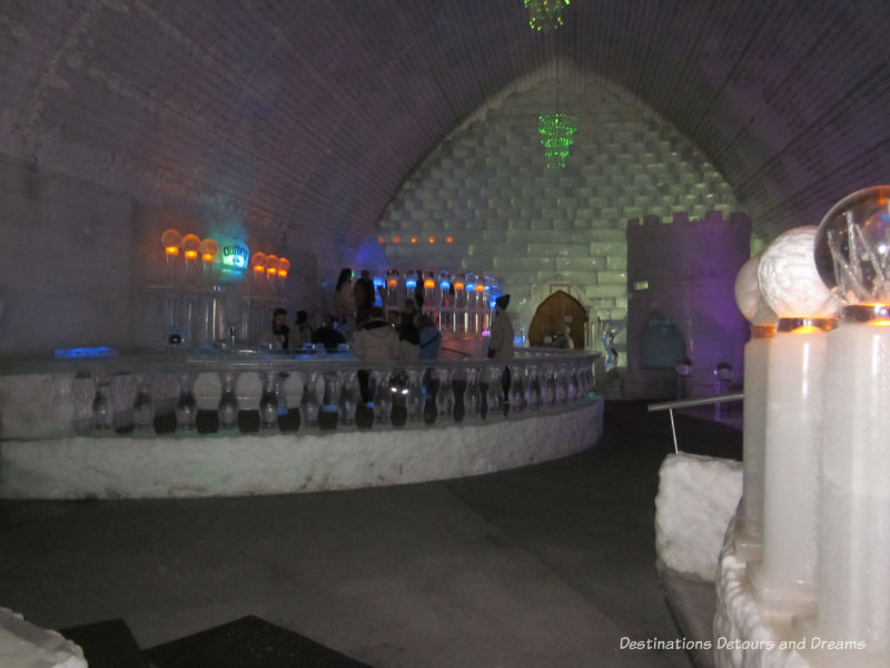 Inside the Aurora Ice Museum at Chena Hot Springs Resort, Alaska