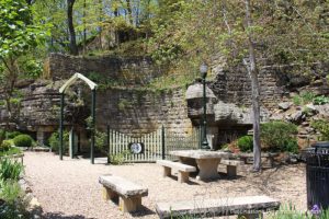 Stone around Sweet Spring, Eureka Springs, Arkansas